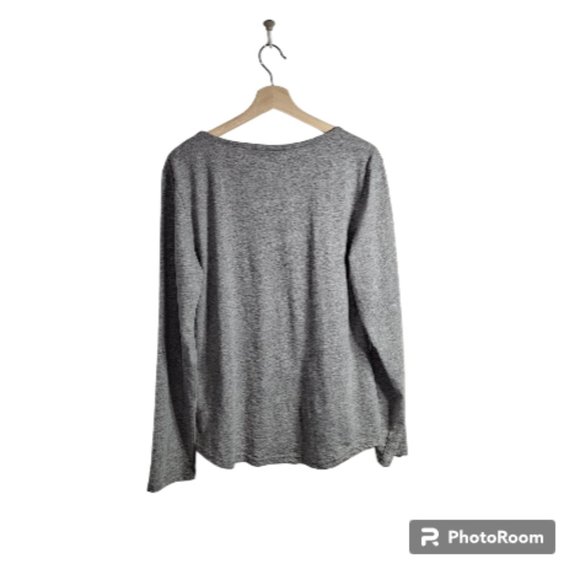 Bench. Grey Long Sleeve Top with Logo Size XL - Picture 2 of 5